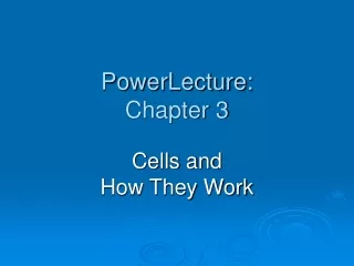 PowerLecture: Chapter 3