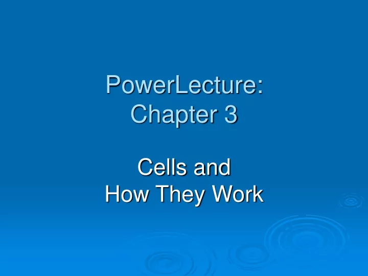 powerlecture chapter 3