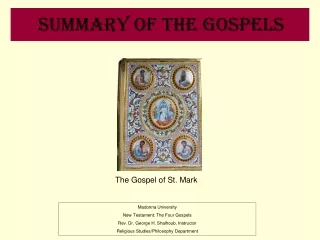 Summary of the Gospels
