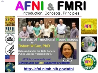 A F N I  &amp; FMRI Introduction, Concepts, Principles