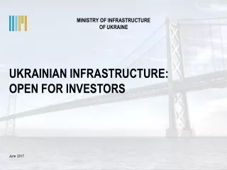 MINISTRY  OF INFRASTRUCTURE OF UKRAINE
