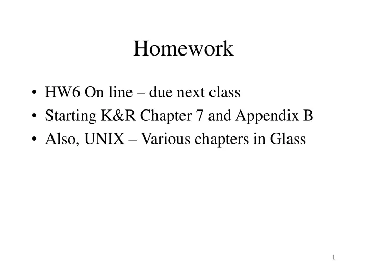 homework