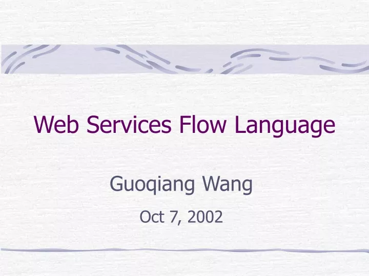 web services flow language