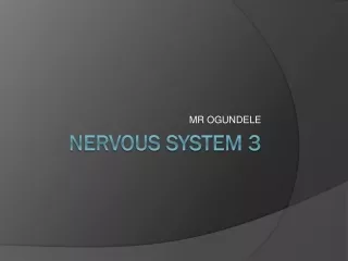 NERVOUS SYSTEM 3