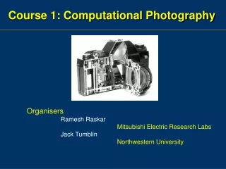 Course 1: Computational Photography