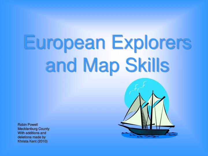 european explorers and map skills