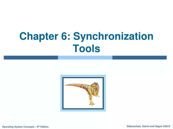 chapter 6 synchronization tools