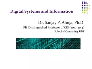 Digital Systems and Information