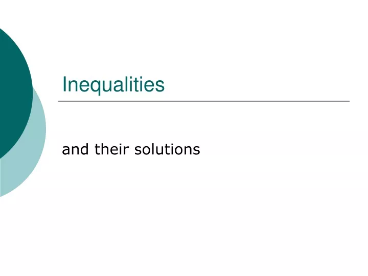 inequalities