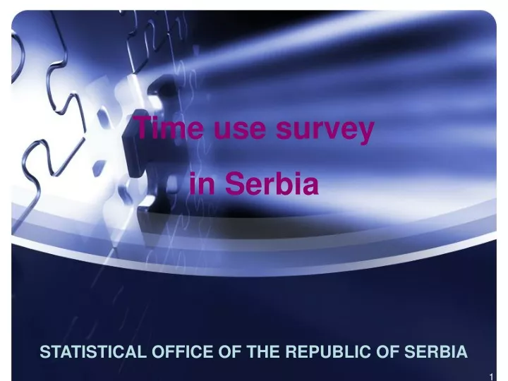 time use survey in serbia