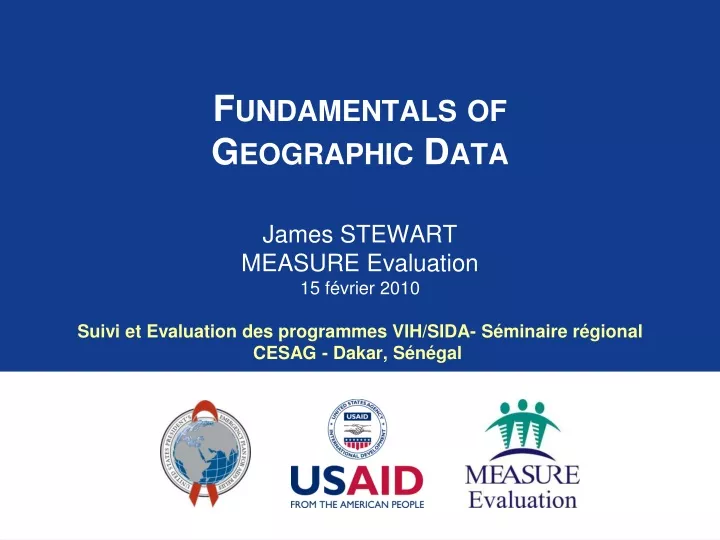 fundamentals of geographic data