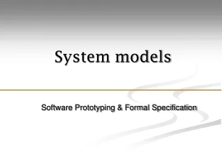 System models