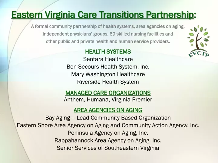 eastern virginia care transitions partnership