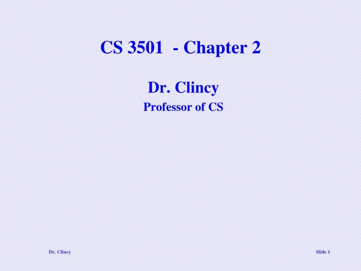 cs 3501 chapter 2