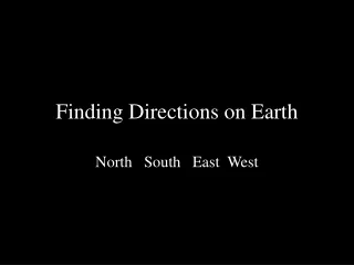 Finding Directions on Earth