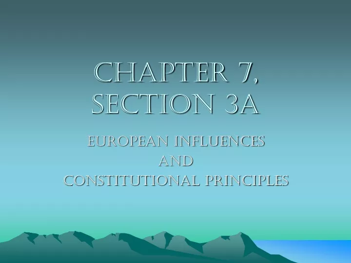 chapter 7 section 3a