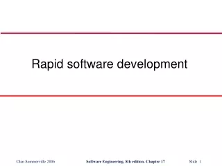Rapid software development