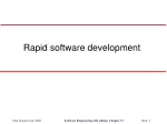 Agile Methods: Rapid Software Development Principles - slide 1