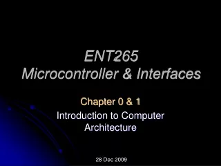 ENT265 Microcontroller &amp; Interfaces