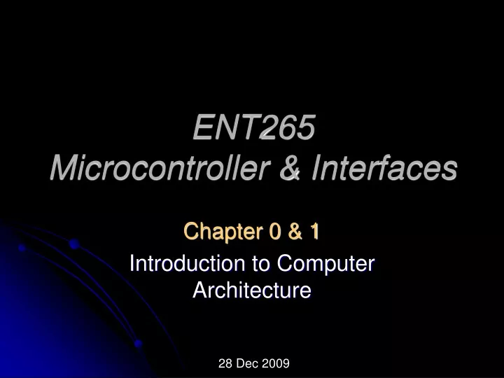 ent265 microcontroller interfaces
