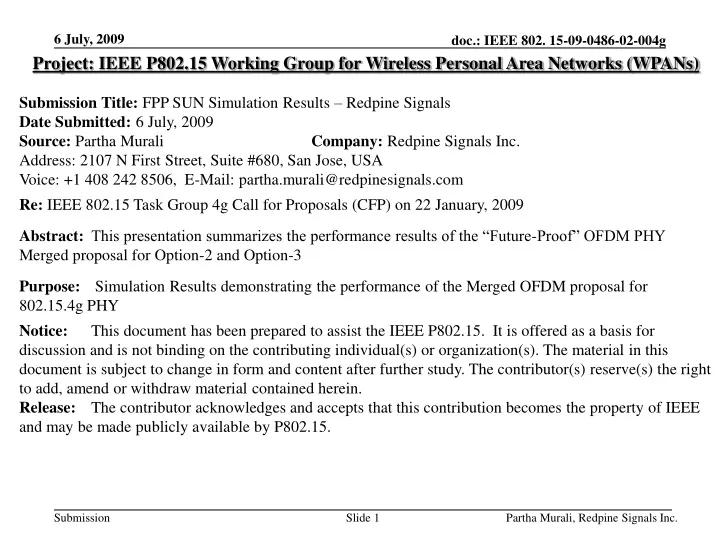 project ieee p802 15 working group for wireless