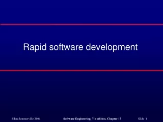 Rapid software development