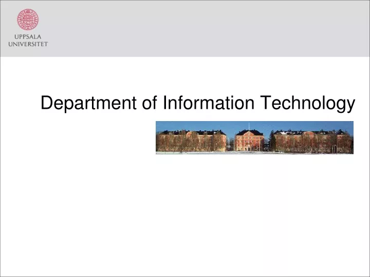 department of information technology