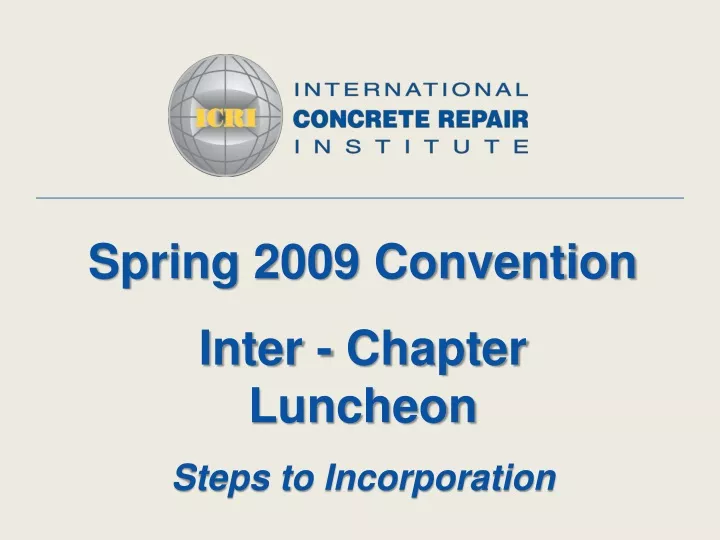 spring 2009 convention inter chapter luncheon