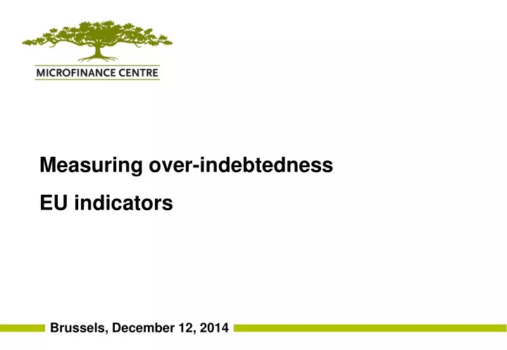 measuring over indebtedness eu indicators