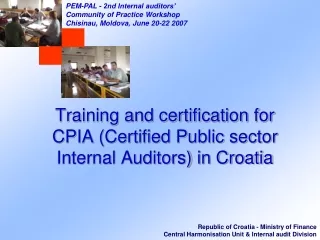 Training and certification for CPIA (Certified Public sector Internal Auditors) in Croatia