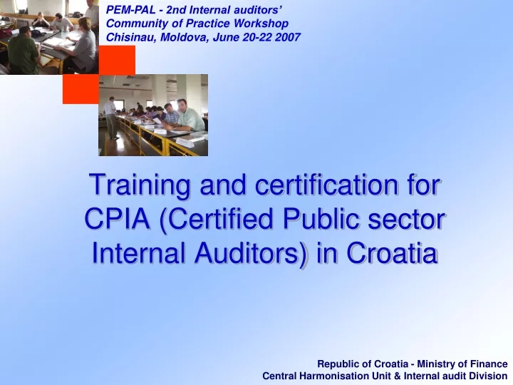 training and certification for cpia certified public sector internal auditors in croatia