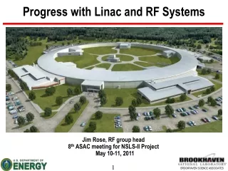 Progress with Linac and RF Systems