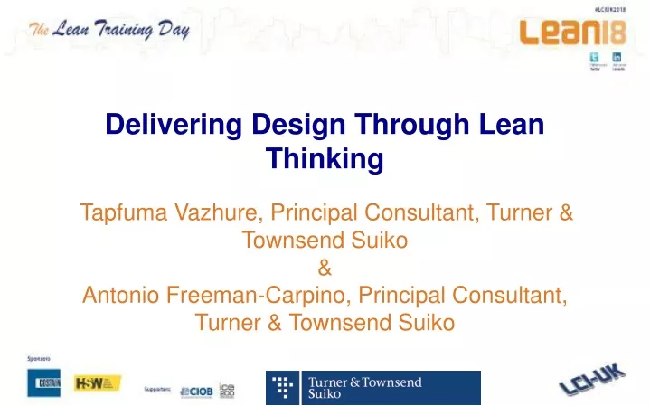 delivering design through lean thinking tapfuma