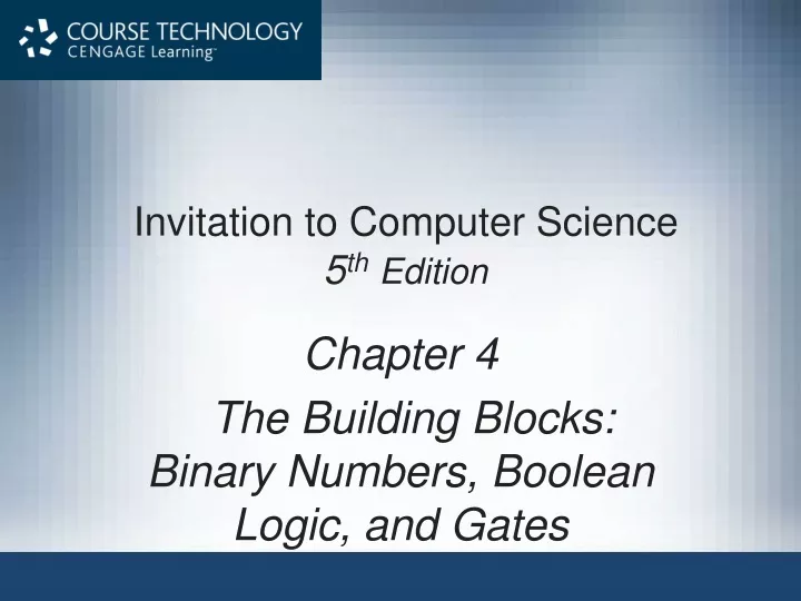 invitation to computer science 5 th edition