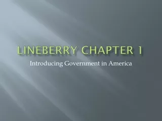 Lineberry Chapter 1
