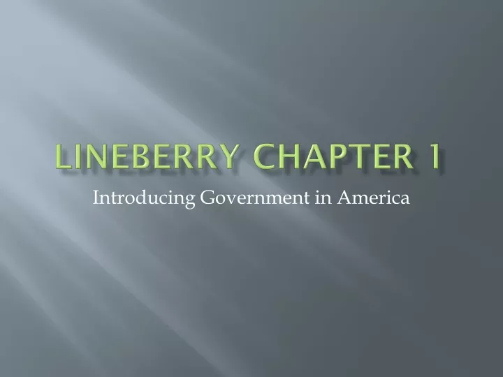 lineberry chapter 1