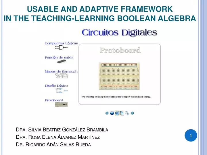 usable and adaptive framework in the teaching