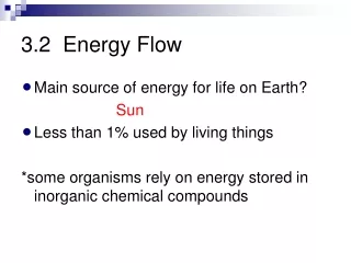 3.2  Energy Flow