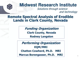 Midwest Research Institute
