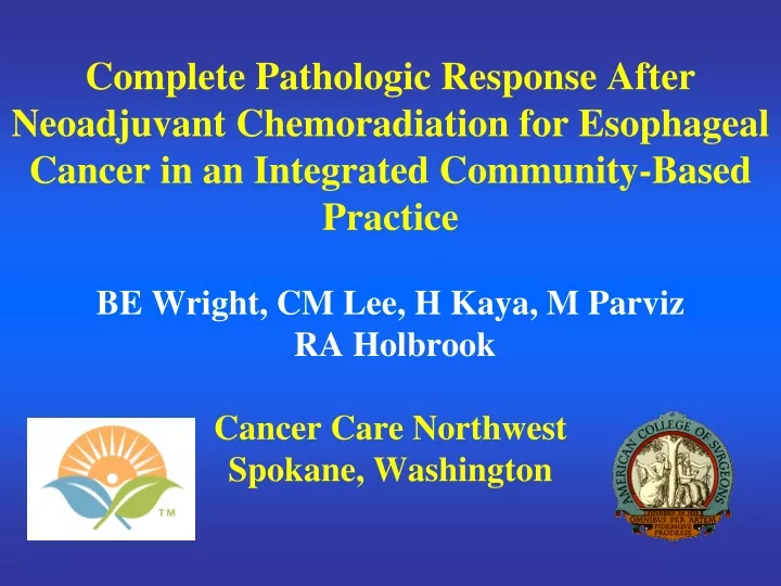 complete pathologic response after neoadjuvant