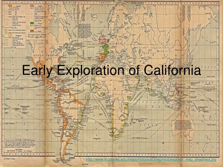 early exploration of california