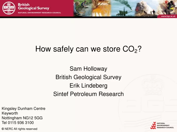 how safely can we store co 2