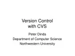 Version Control with CVS - slide 1