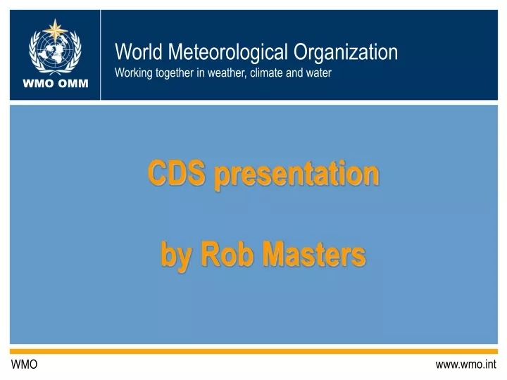 cds presentation by rob masters