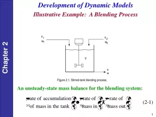 Development of Dynamic Models Illustrative Example:  A Blending Process