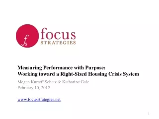 Measuring Performance with Purpose:  Working toward a Right-Sized Housing Crisis System