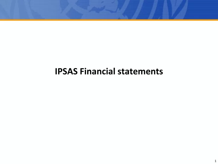 ipsas financial statements
