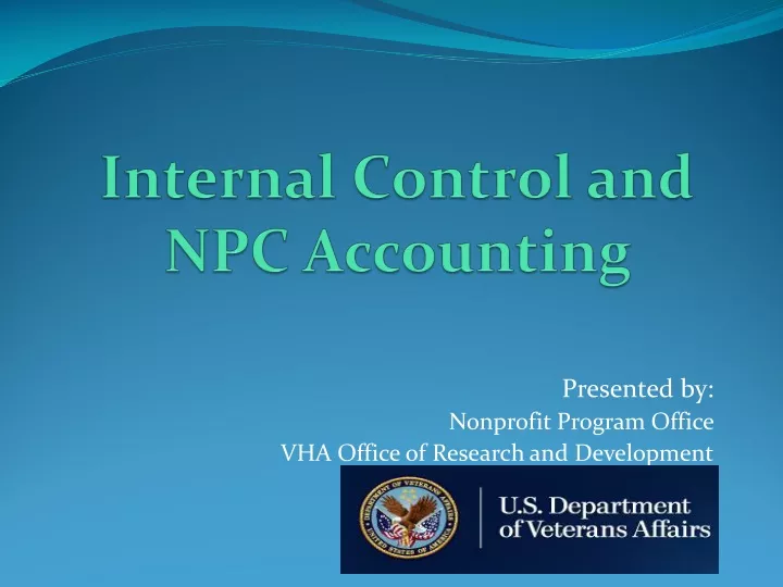 internal control and npc accounting