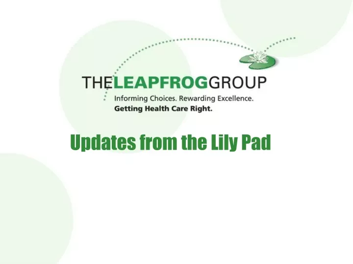 updates from the lily pad