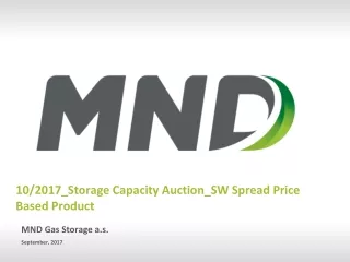 10/2017_Storage Capacity Auction_SW Spread Price  Based Product